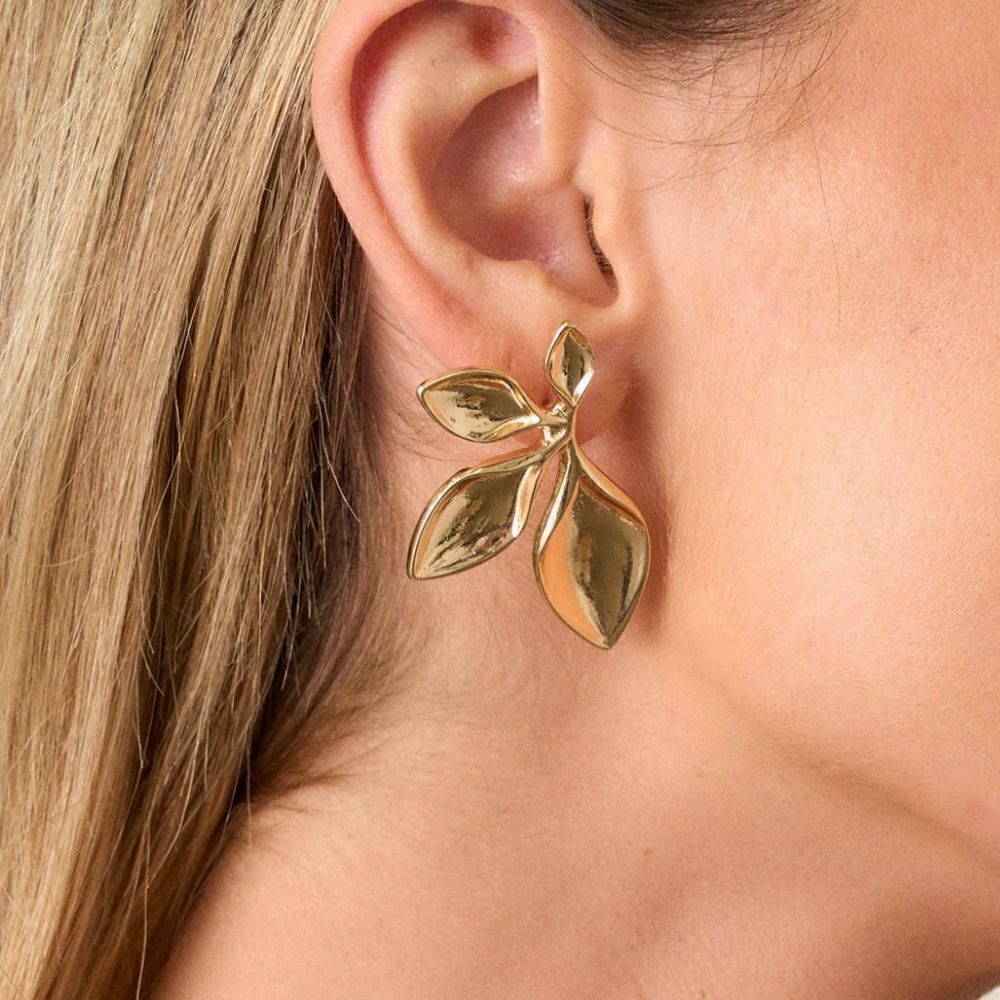 Bohemian leaf earring N185